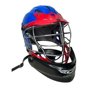 Cascade CPX Youth Lacrosse  Helmet with Silver Cage Adjustable SPR Fit